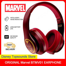 MARVEL Spiderman Ironman  BTMV01 Portable Headset Wireless Noise Cancelling Bluetooth 5.0