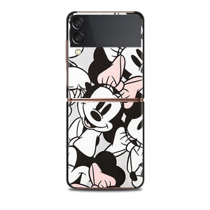 Mickey Minnie Folding Hard Shockprooof Shell Samsung Galaxy Z Flip 3 5G Case