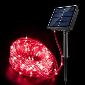 Christmas Decoration Led Solar Rope String Lights 7/12/22M Outdoor Indoor Decor