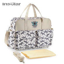 Waterproof Maternity Diaper Nappy Bag Large Capacity Handbag Change Mat