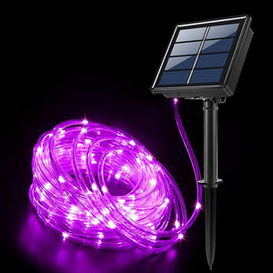 Christmas Decoration Led Solar Rope String Lights 7/12/22M Outdoor Indoor Decor