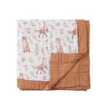 Comfortable 4 Layers Digitally Printed Swaddle Blanket 70% Bamboo+30%Cotton Baby Wrap 120*110Cm