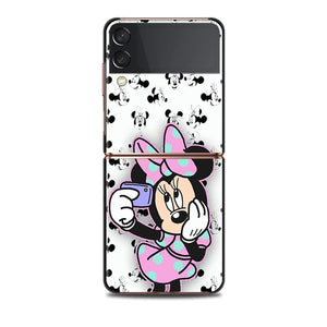 Mickey Minnie Folding Hard Shockprooof Shell Samsung Galaxy Z Flip 3 5G Case